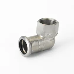 Persovergangsknie 90°, inox, 18mm x 1/2" F, (drink)water, VSH XPress Inox R2709